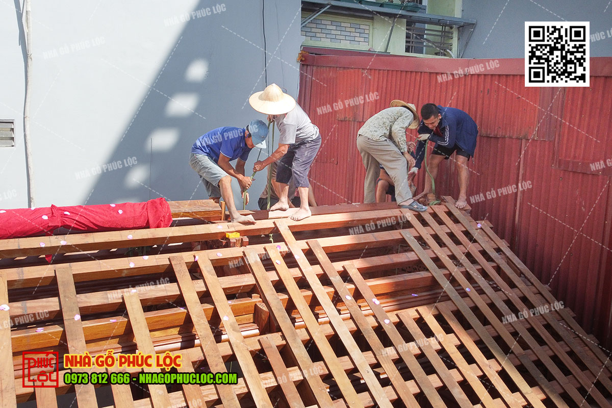 Tuỳ theo vào tiến độ thi công ngôi nhà 