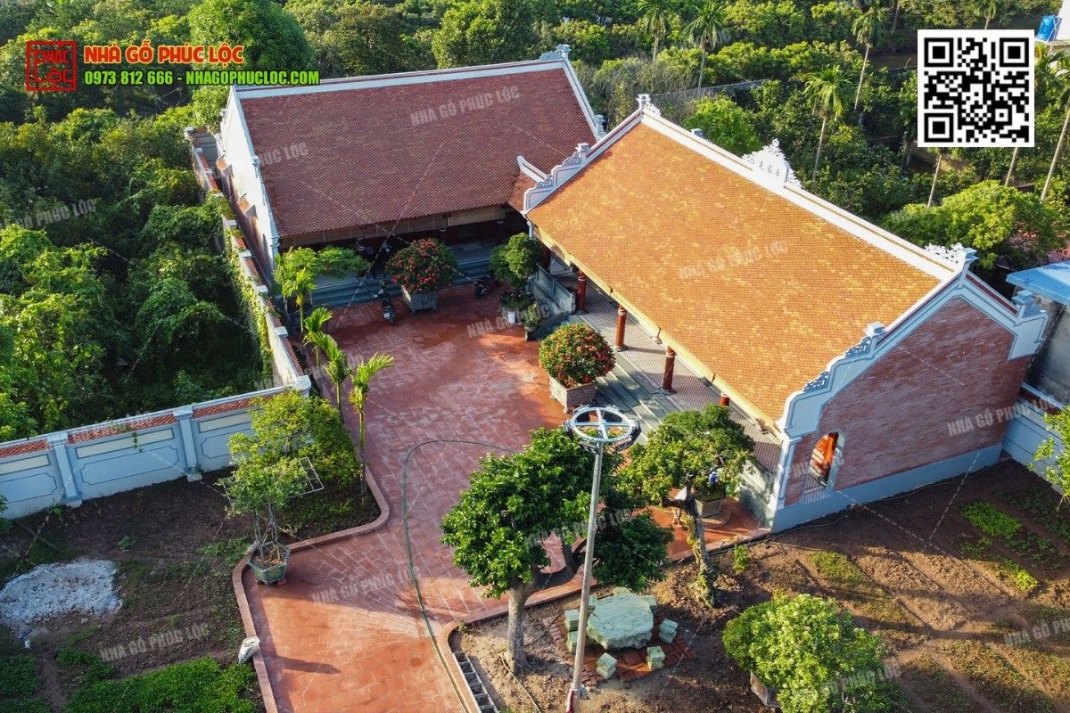 Tại sao sân gạch đỏ luôn được ưu tiên trong công trình nhà gỗ?