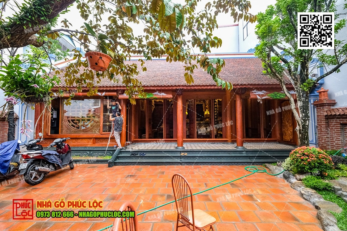 Một số mẫu nhà gỗ lim 3 gian đẹp được ưa chuộng